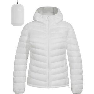 Women's Packable Puffer Jacket Winter Light Weight Water-Repellent Quilted Coat